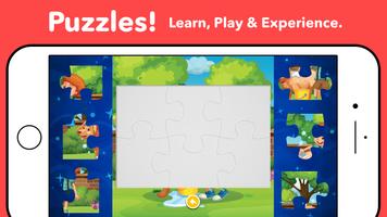 Kids Puzzles - Kids games 1, 2 Affiche