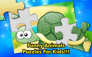 Funny Cartoon Animals for Kids ポスター