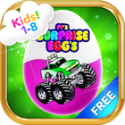 ikon Monster Trucks Surprise Eggs For Kids 1-8 year old