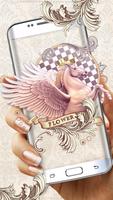 Luxurious White Pegasus Theme पोस्टर