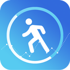 Andar pedômetro:andar kilometros y calorias gratis ícone