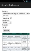 Horarios de Ingeniería Meso capture d'écran 1