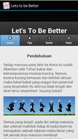 Let's to be Better تصوير الشاشة 1