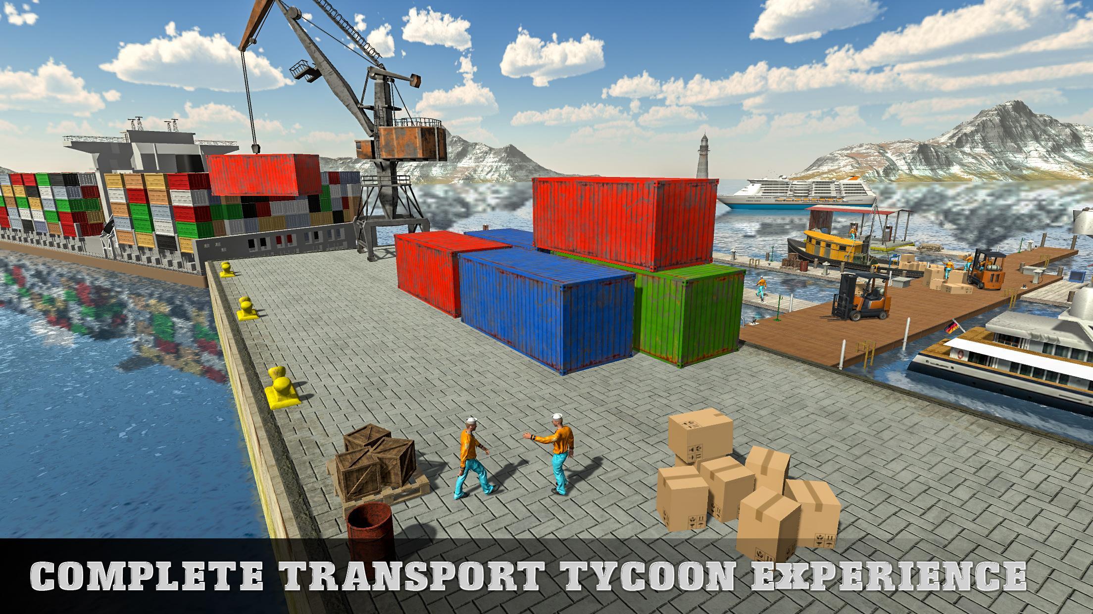 Cargo игра. Sea Port: ship games & transport Tycoon Strategy.