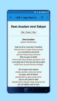 Sholawat Deen Assalam Nissa Sabyan Lirik Pour Android Telechargez L Apk