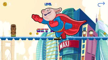 Super Hipo Pig - Adventure Pepa Hero capture d'écran 1