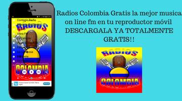 Radio Colombia free the best music online fm poster