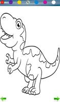 Dinosaurs coloring game-poster