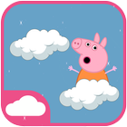 Peppa Clouds Jumping Zeichen