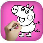 How To Draw Pepa Pig icône