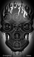 Skull Lock Screen Password Phone capture d'écran 2