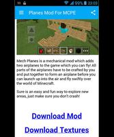 Planes Mod For MCPE screenshot 1