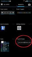 Touch N Paste Widget تصوير الشاشة 1