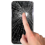 Broken screen prank icono