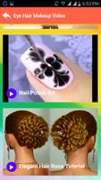 Eyes Hair Nails Makeup Videos capture d'écran 1