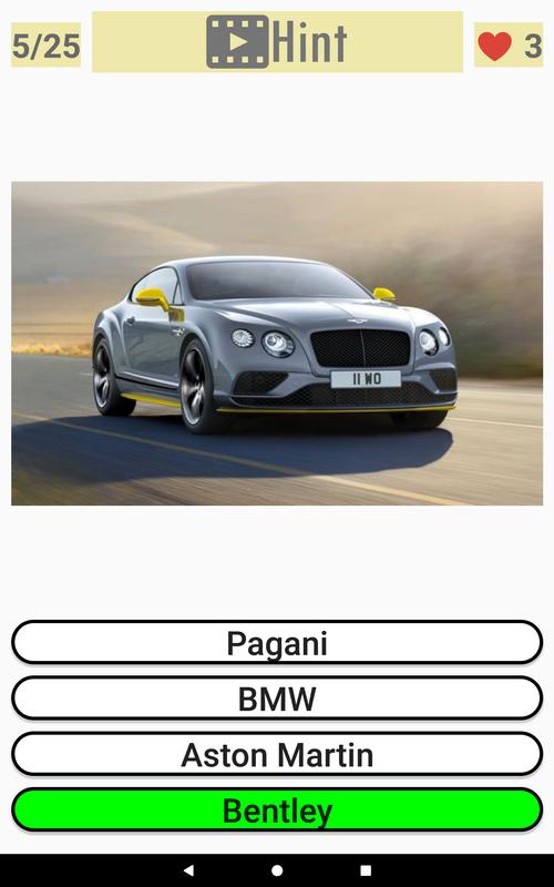 Guess The Car Quiz For Android Apk Guess The Car Quiz Screenshot 5