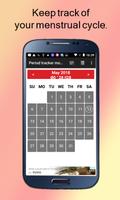 Poster Tracker del periodo per le donne