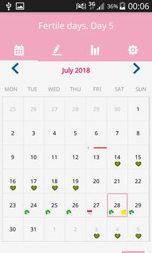 Easy Period Tracker - Fertile, Ovulation Calendar poster