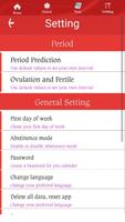 Rastreador de ovulación: rastreador de período captura de pantalla 1