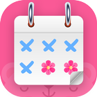 Period Tracker And Ovulation Days, Menstrual Cycle icône