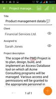 MobiDB Project Management captura de pantalla 1