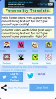 Twitter Personality Translator ポスター