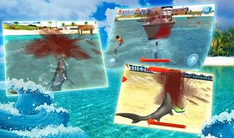 Shark Simulator Beach Attack Affiche