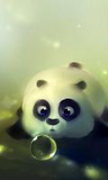 Thèmes de panda de gentillesse Emojis mignons Affiche