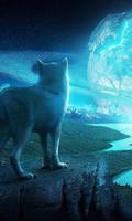 Poster Ice Wolf 3D Themes Wallpapers