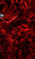 پوستر 3D Tech Blood Skull Themes Wallpapers