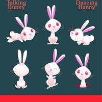 Talking Dancing Rabbit Affiche