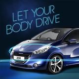 Peugeot208-Let your body drive biểu tượng