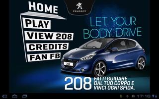 Peugeot208-Let your body drive Affiche