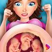 Embarazada Operación Trillizo Bebé Mamá Cuidado
