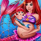 Save Mom Mermaid Rescue Baby Newborn Surgery icône