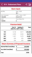 LIC PREMIUM CALCULATOR & PLAN PRESENTATION PFIGER screenshot 3