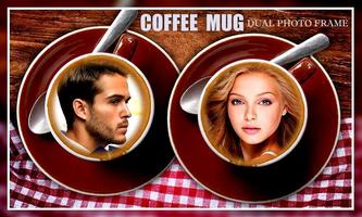 Coffee Cup Dual Photo Frames poster