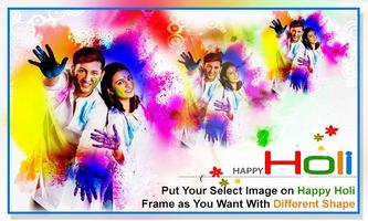 Holi Photo Frame постер