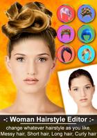 Women Hairstyles - Girl Hair Style Photo Editor Affiche
