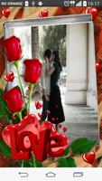 Red love roses Photo Frames Screenshot 1