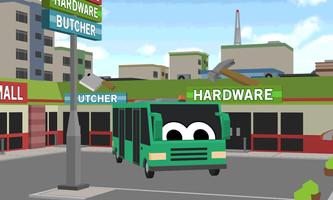 Blocky City Bus Sim Craft Affiche