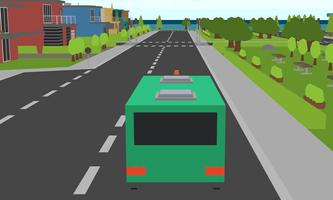Blocky City Bus Sim Craft captura de pantalla 1