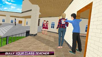 High School Boy Gangster Fight Simulator syot layar 1