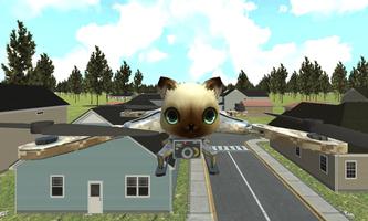 cat drone flight adventure sim โปสเตอร์