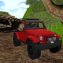 Dinosaure, jeep, conduite, zon APK