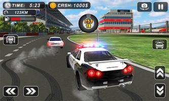 Polícia Drift Car - Perseguição Rodoviária Driving imagem de tela 3