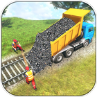 Juego de construcción de tren icono