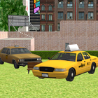 vegas taxi car parking sim 3D آئیکن