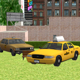 Vegas taxi parking sim 3D icône