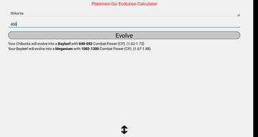 CP evolution calculator Pokemo poster